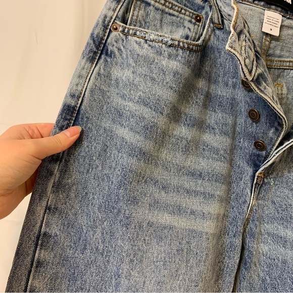 Fashion Nova Crossover Straight Leg Jeans - Blue Light Wash - Picture 6 of 16